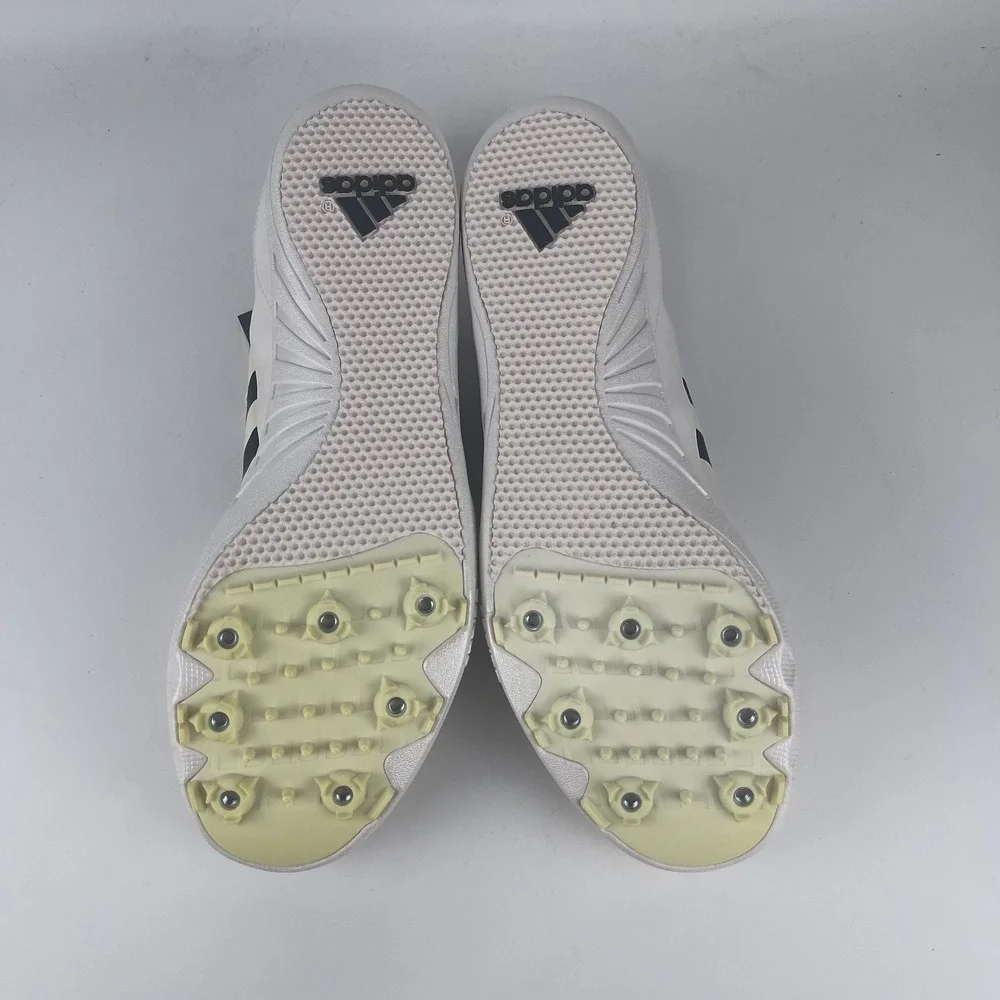 Adidas LJ Track and Field Shoes Men's 14.5 Beige White Zip Up 915399 with Spikes